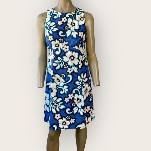 Hilo Hattie Vintage Hawaiian Original USA Sheath Dress Sleeveless Size 12 Floral - Picture 1 of 16